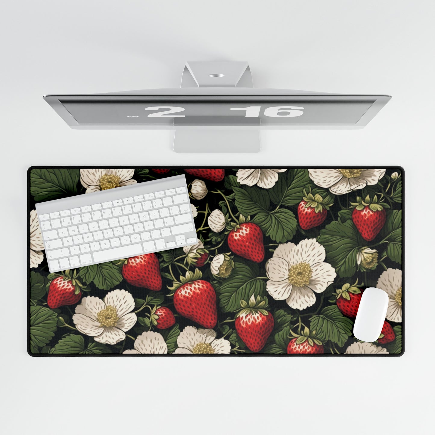 Large Desk Mats - Strawberry Surprise design