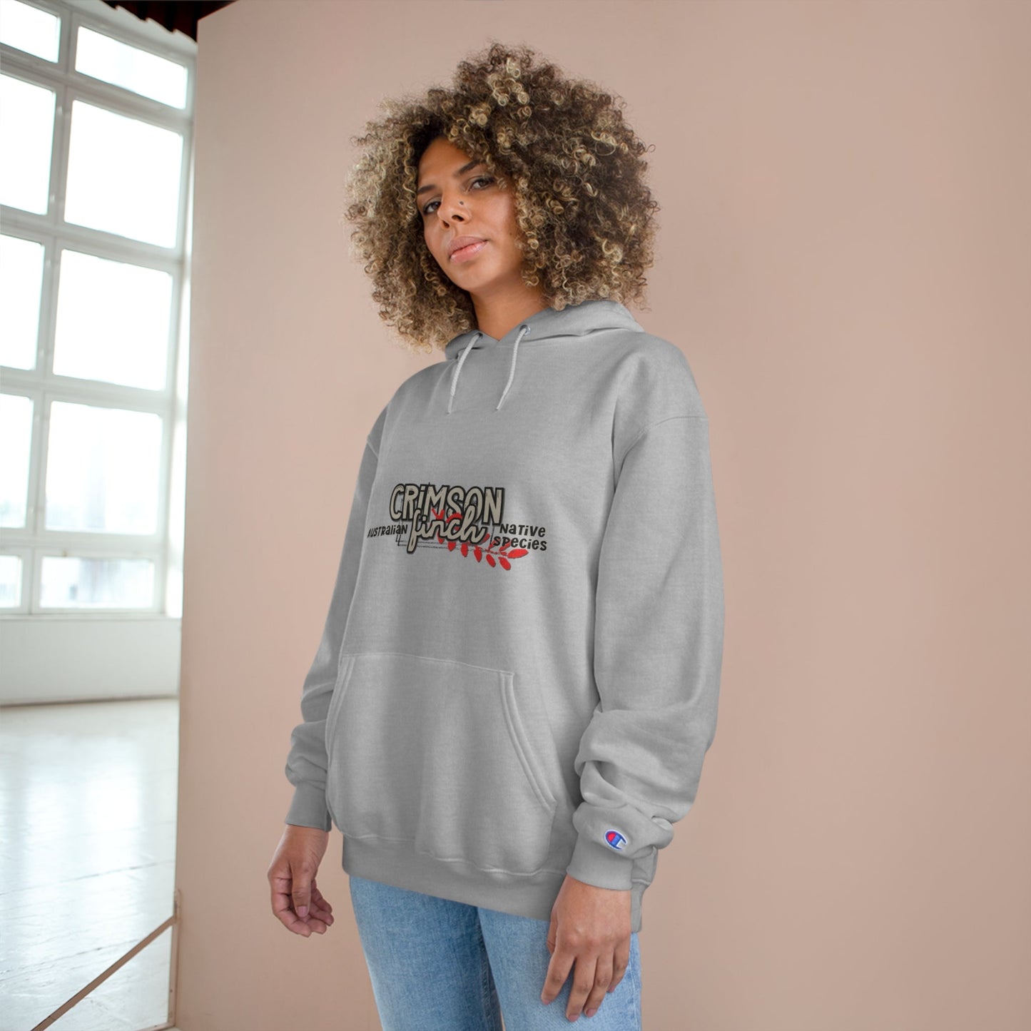 Crimson Finch Champion Hoodie - Australian Nature Inspired Design - Solei Designs