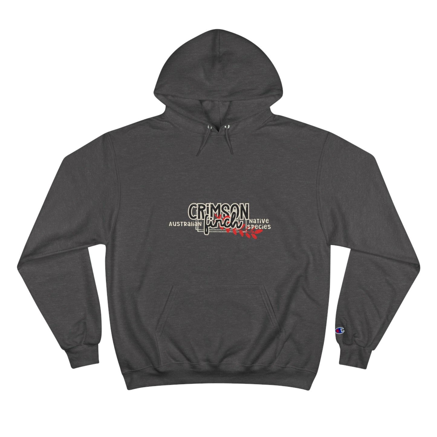 Crimson Finch Champion Hoodie - Australian Nature Inspired Design - Solei Designs