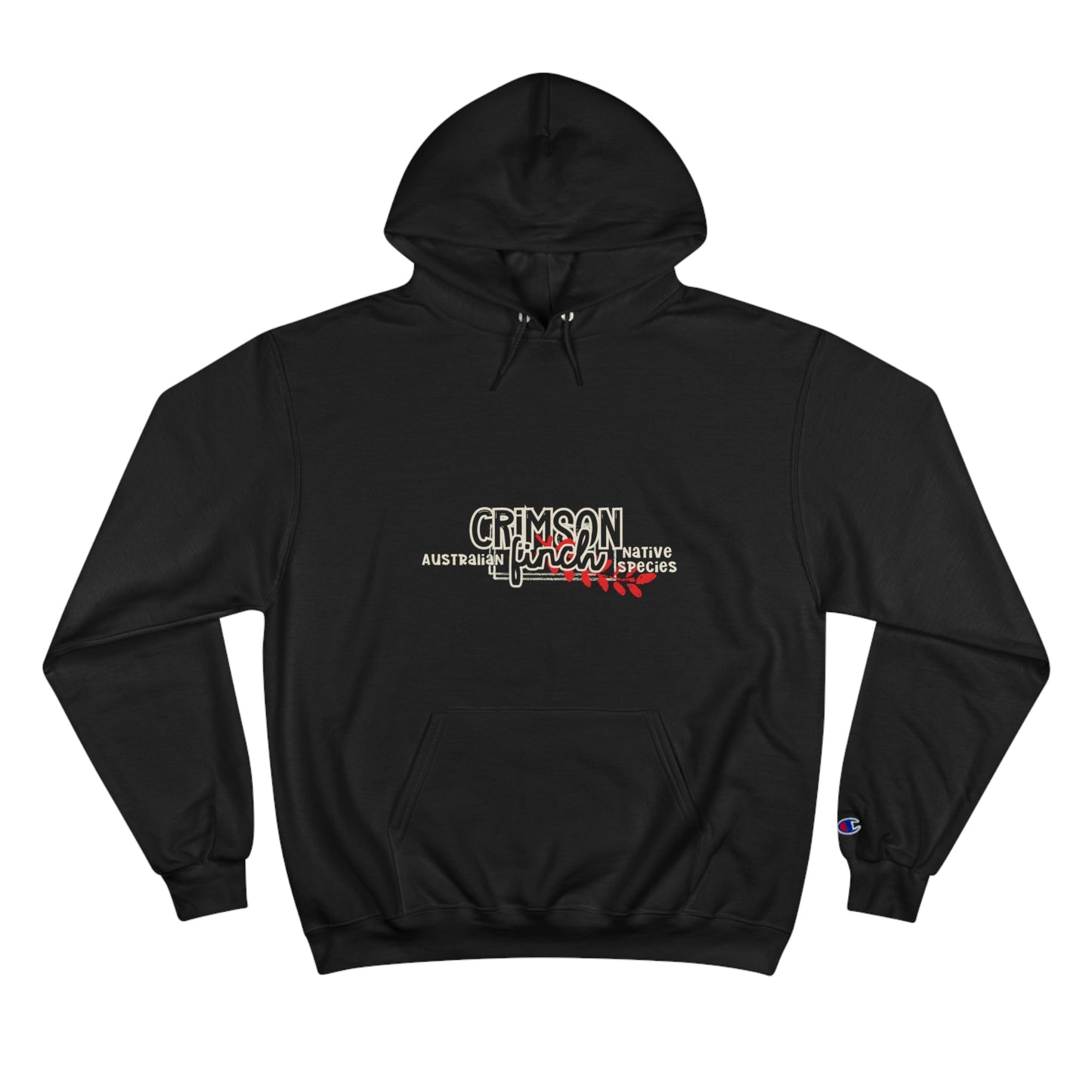 Crimson Finch Champion Hoodie - Australian Nature Inspired Design - Solei Designs