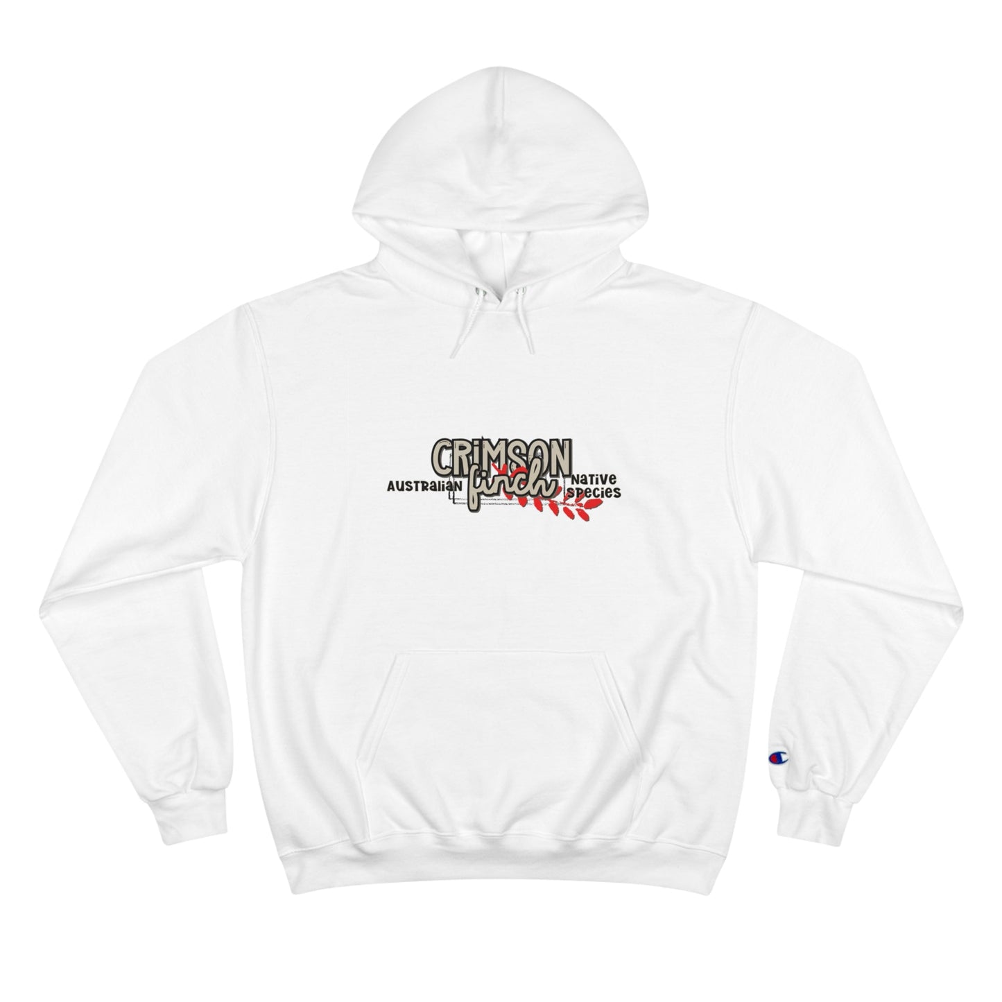 Crimson Finch Champion Hoodie - Australian Nature Inspired Design - Solei Designs