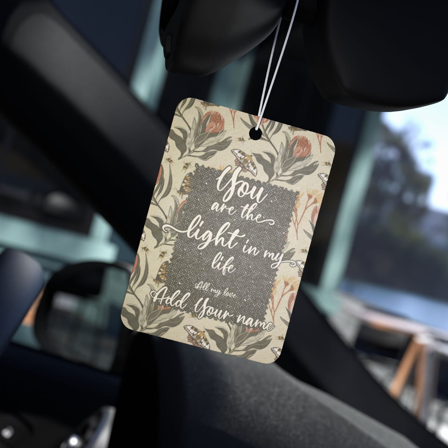 Custom Air Freshener Gift Tags - Add your own note / words of affirmation - Solei Designs