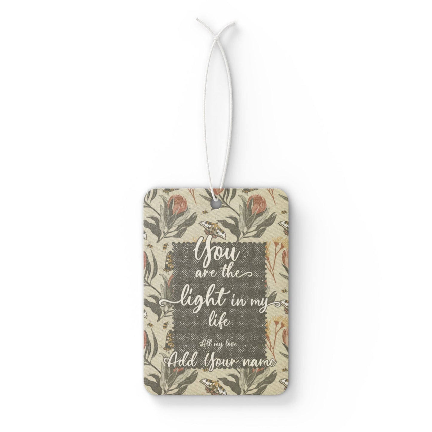 Custom Air Freshener Gift Tags - Add your own note / words of affirmation - Solei Designs
