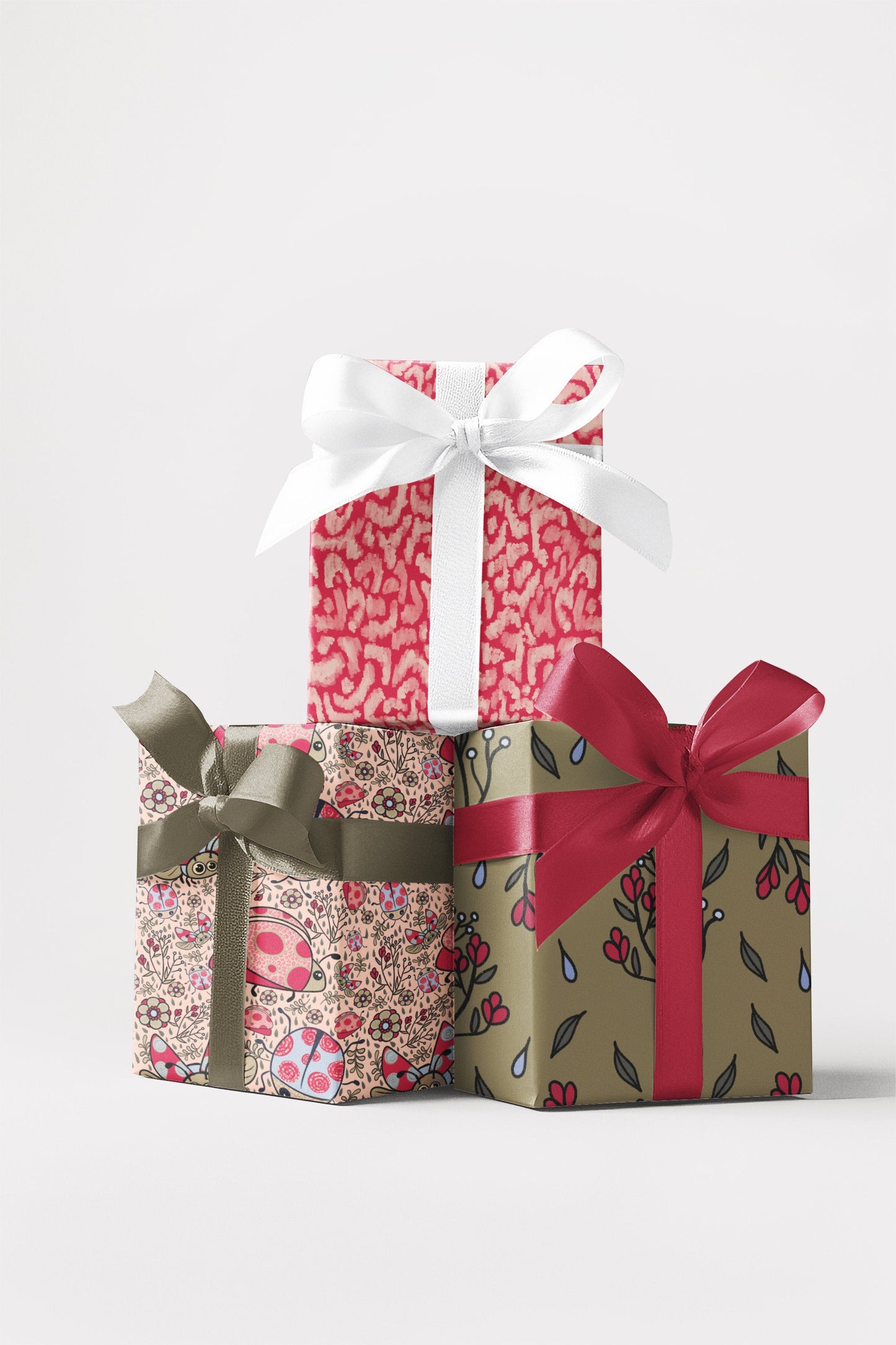 Lady beetles collection - custom designed Wrapping Paper for Special Occasions - Solei Designs