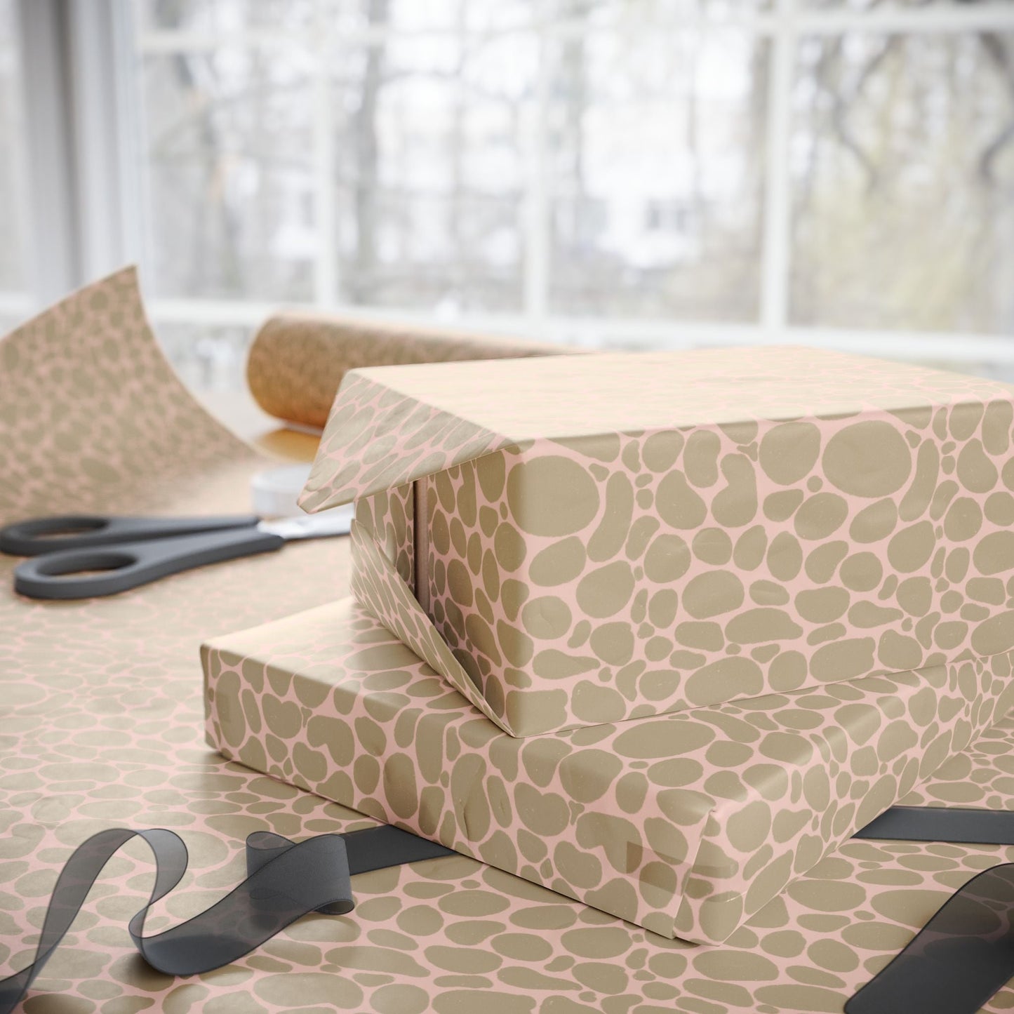 Lady beetles in the rain collection - custom designed Wrapping Paper for Special Occasions - Solei Designs