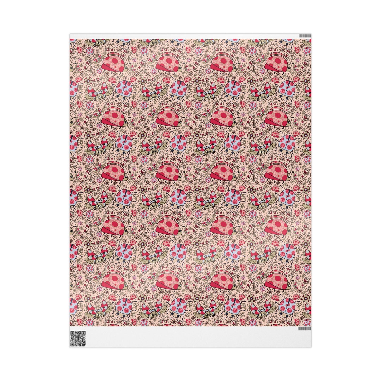 Lady beetles in the rain collection - custom designed Wrapping Paper for Special Occasions - Solei Designs