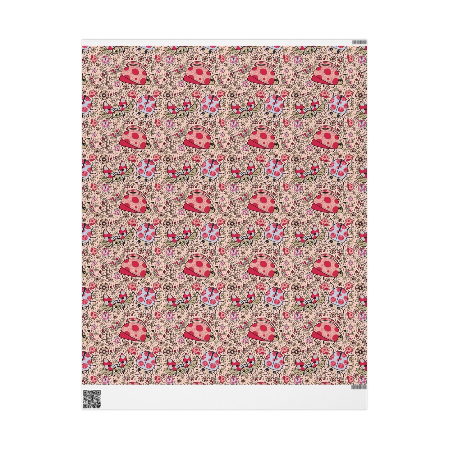 Lady beetles in the rain collection - custom designed Wrapping Paper for Special Occasions - Solei Designs