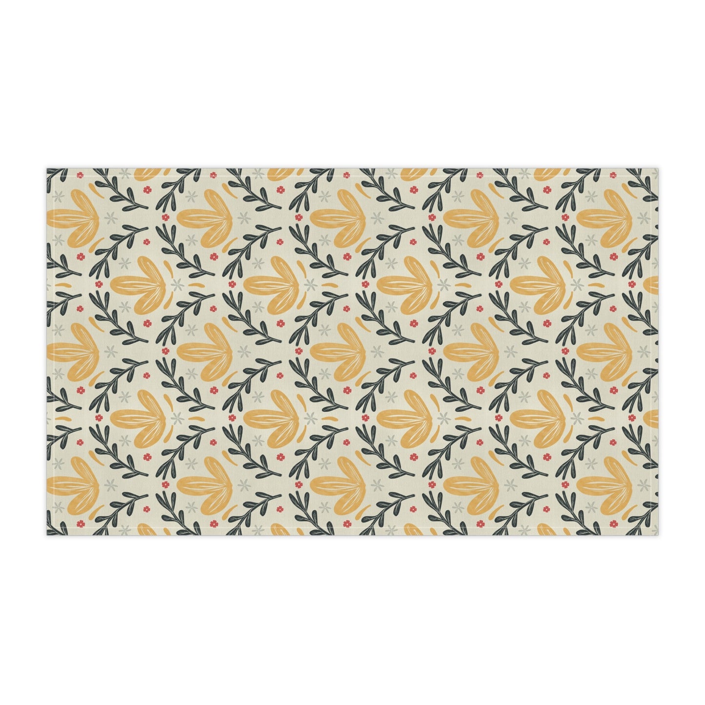 Leafy Yellow compliment - 100% Cotton Kitchen Tea Towels from the Summer Daze Collection - Solei Designs
