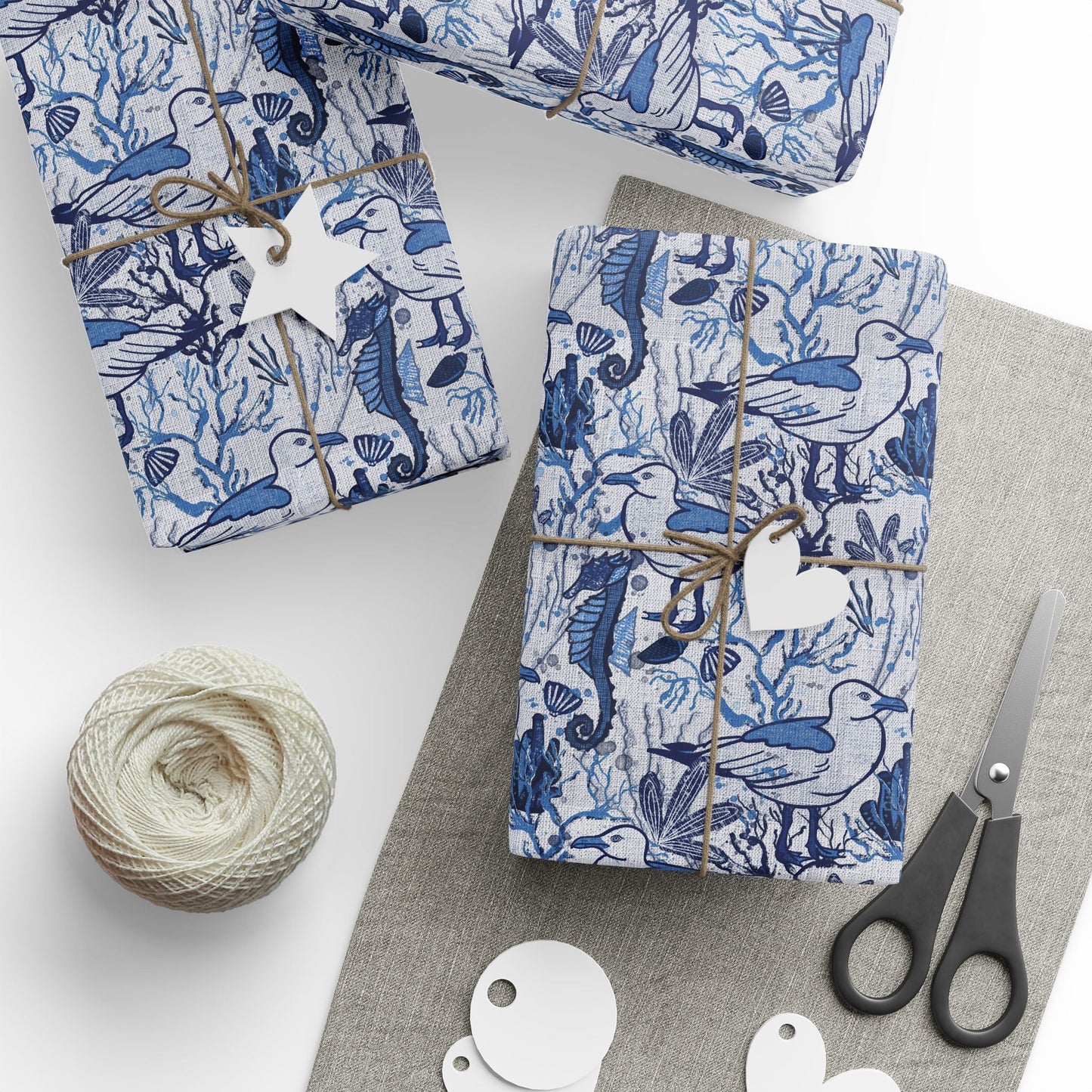 Sea Breeze custom designed Wrapping Paper for Special Occasions - Solei Designs