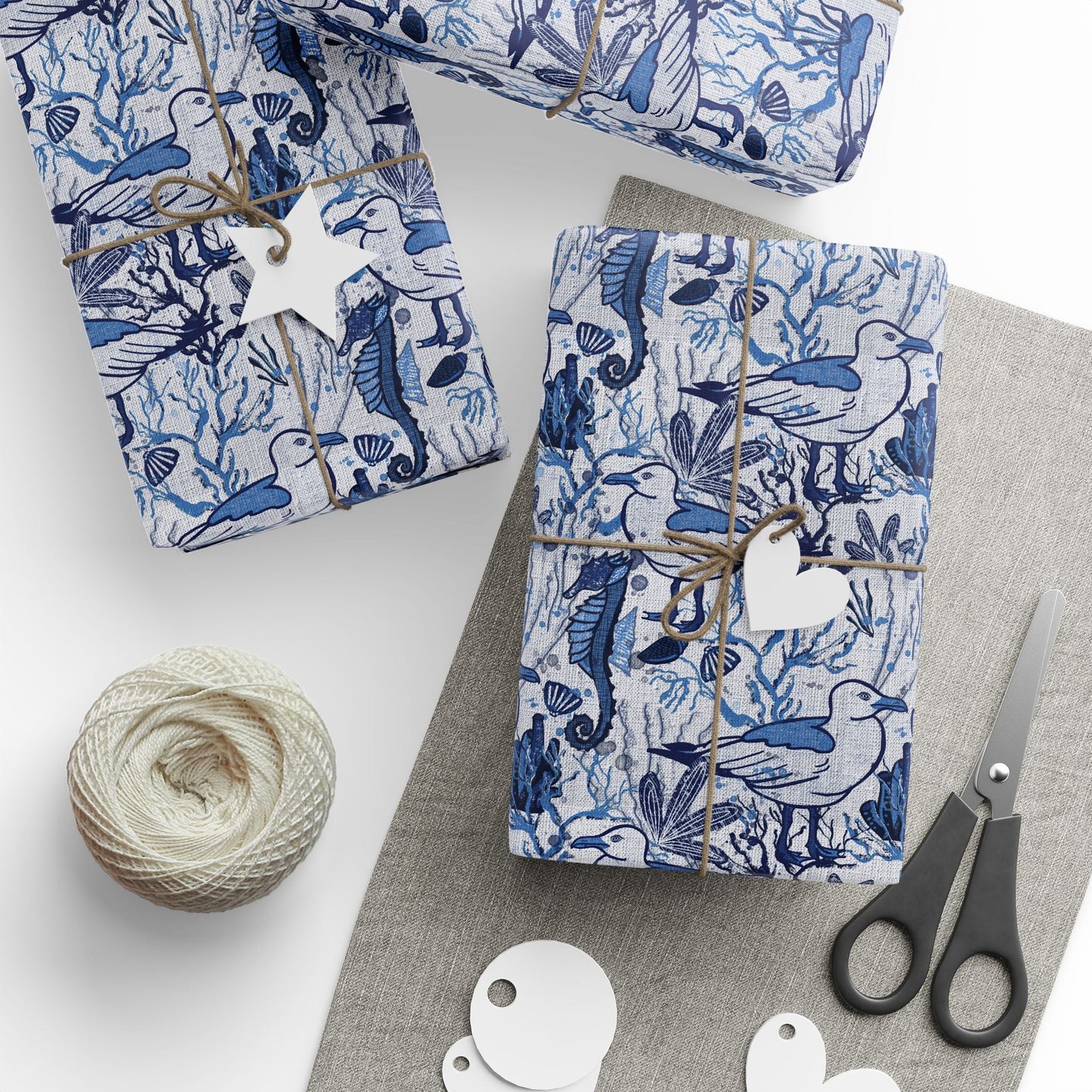 Sea Breeze custom designed Wrapping Paper for Special Occasions - Solei Designs