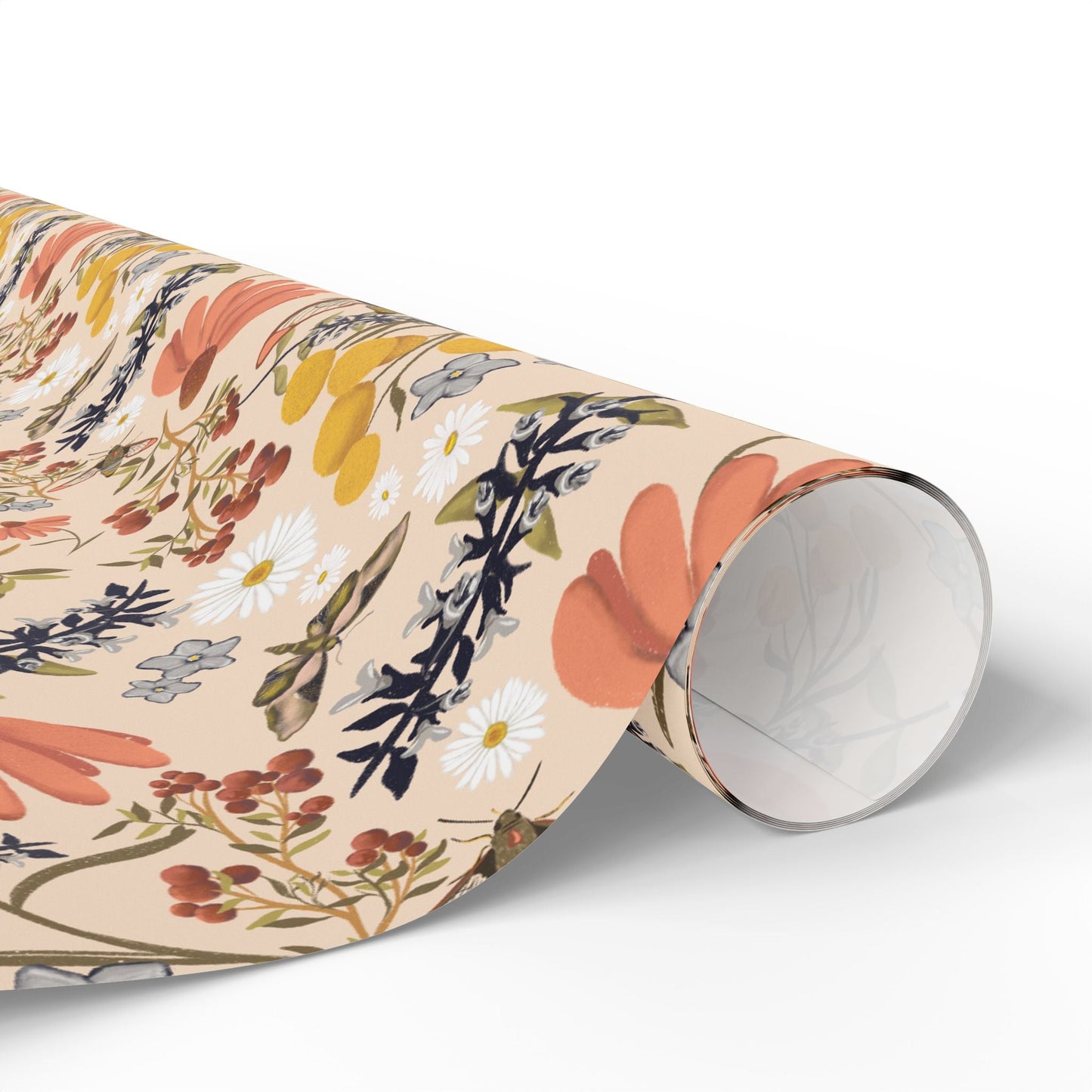 Whimsical Wildflower custom designed Wrapping Paper for Special Occasions - Solei Designs