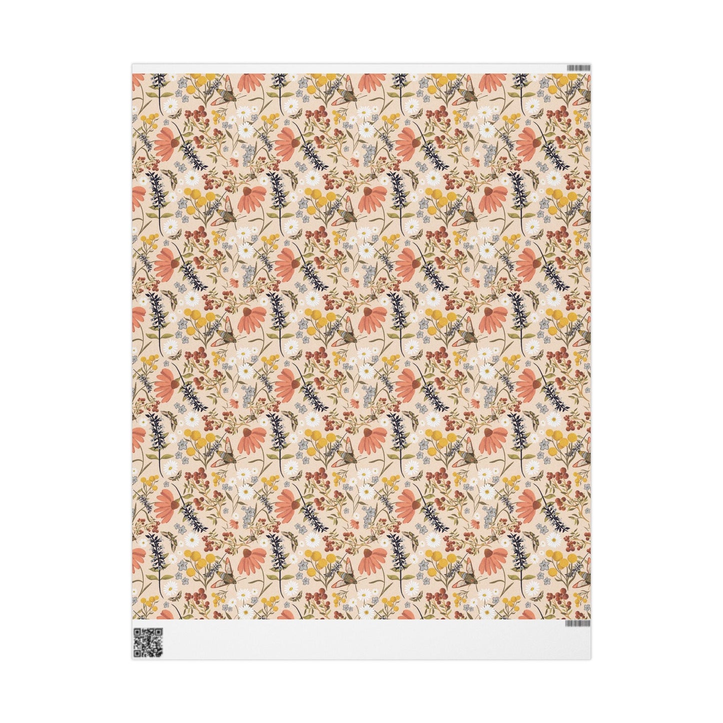 Whimsical Wildflower custom designed Wrapping Paper for Special Occasions - Solei Designs