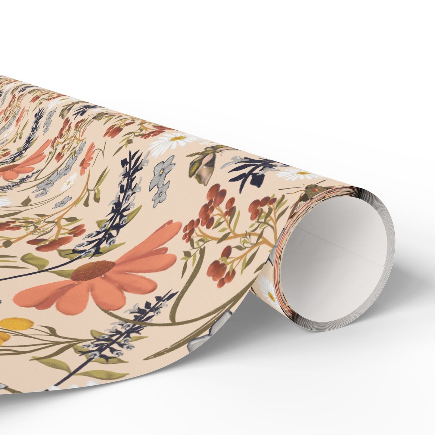 Whimsical Wildflower custom designed Wrapping Paper for Special Occasions - Solei Designs