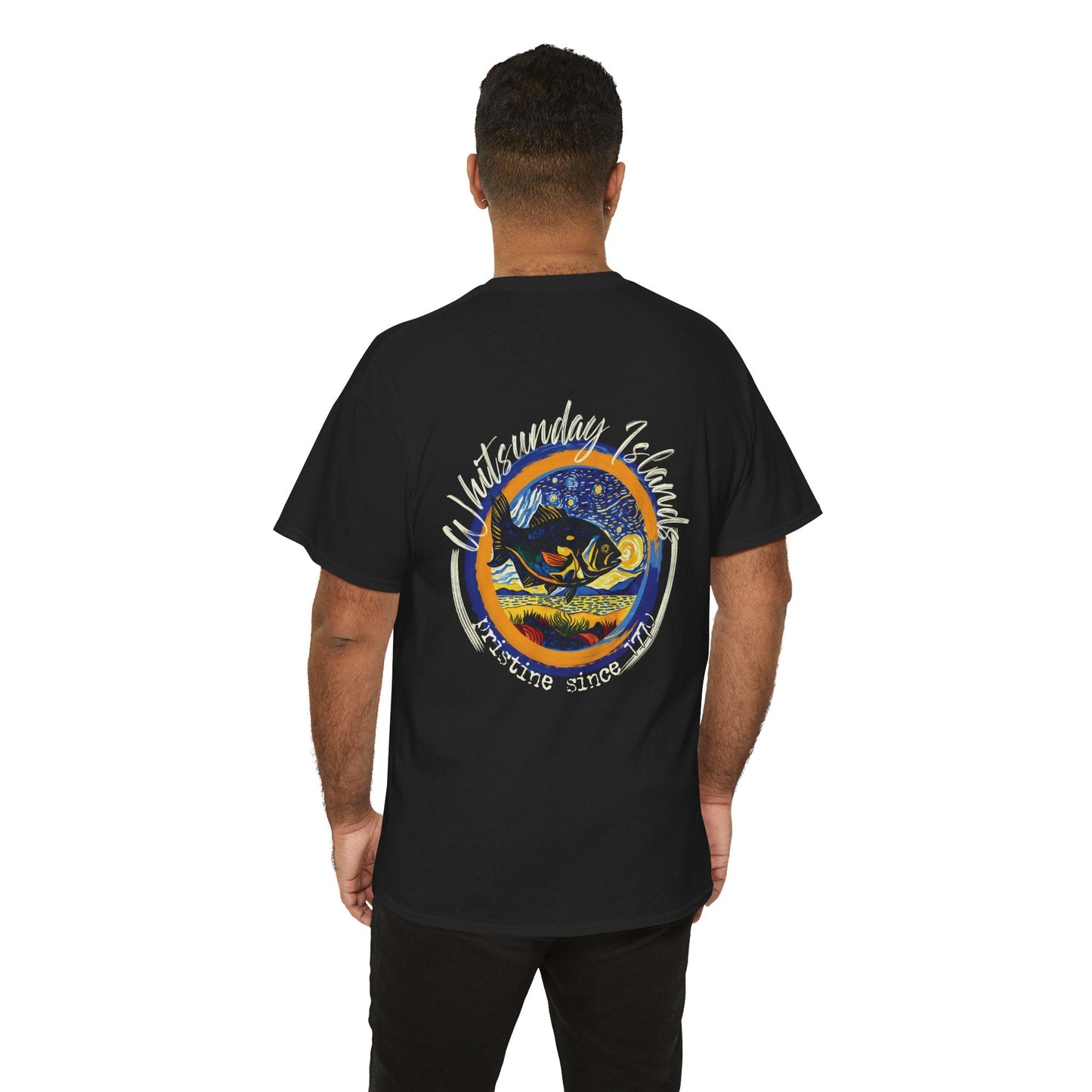 Whitsunday Van Gogh Style custom designed Australian souvenir t shirt - Solei Designs