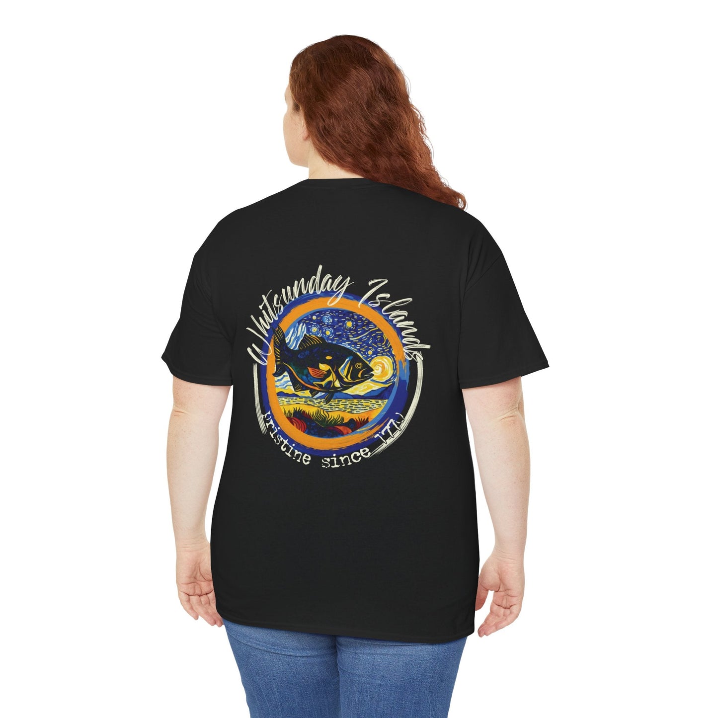 Whitsunday Van Gogh Style custom designed Australian souvenir t shirt - Solei Designs