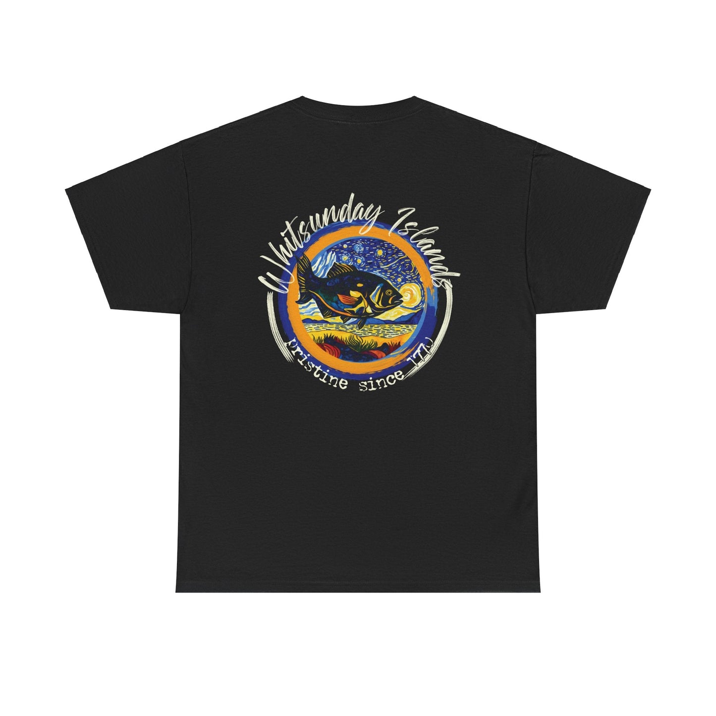 Whitsunday Van Gogh Style custom designed Australian souvenir t shirt - Solei Designs