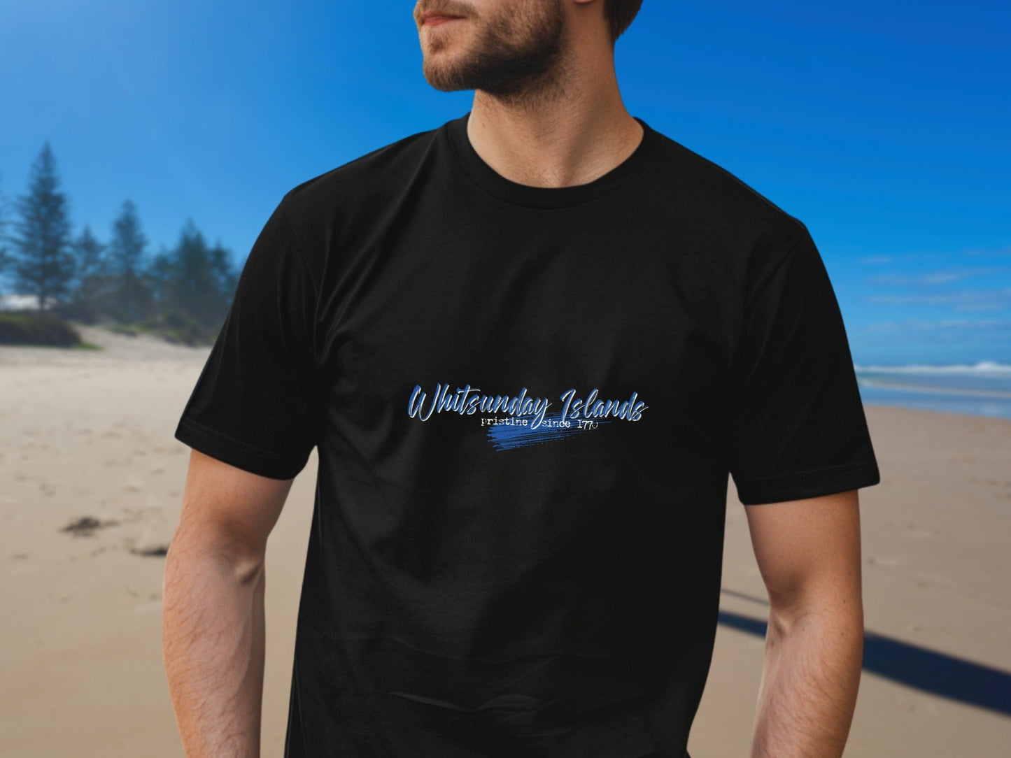 Whitsunday Van Gogh Style custom designed Australian souvenir t shirt - Solei Designs
