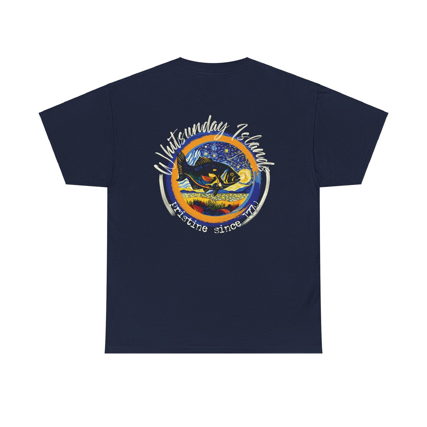 Whitsunday Van Gogh Style custom designed Australian souvenir t shirt - Solei Designs