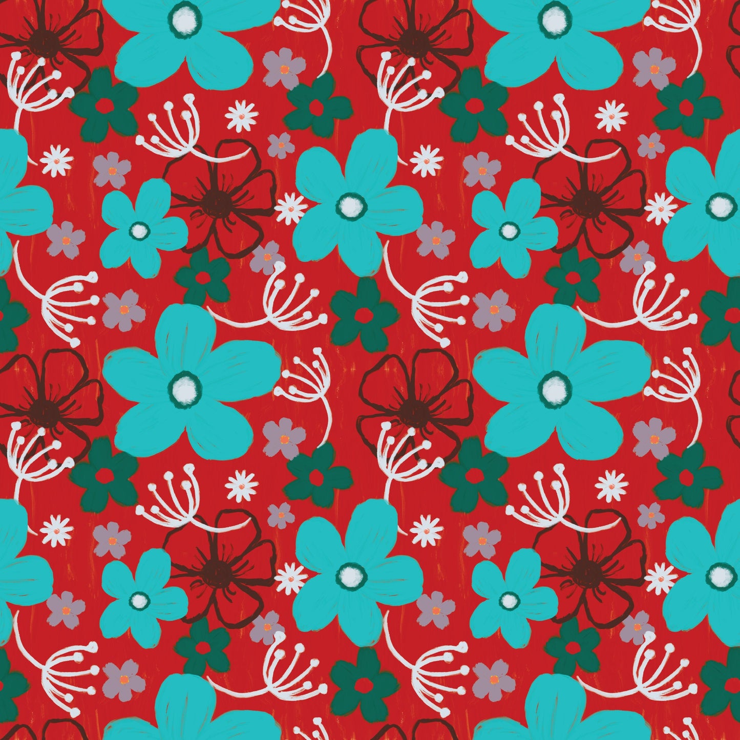 Cheerful florals hero print (Collection available) - Solei Designs