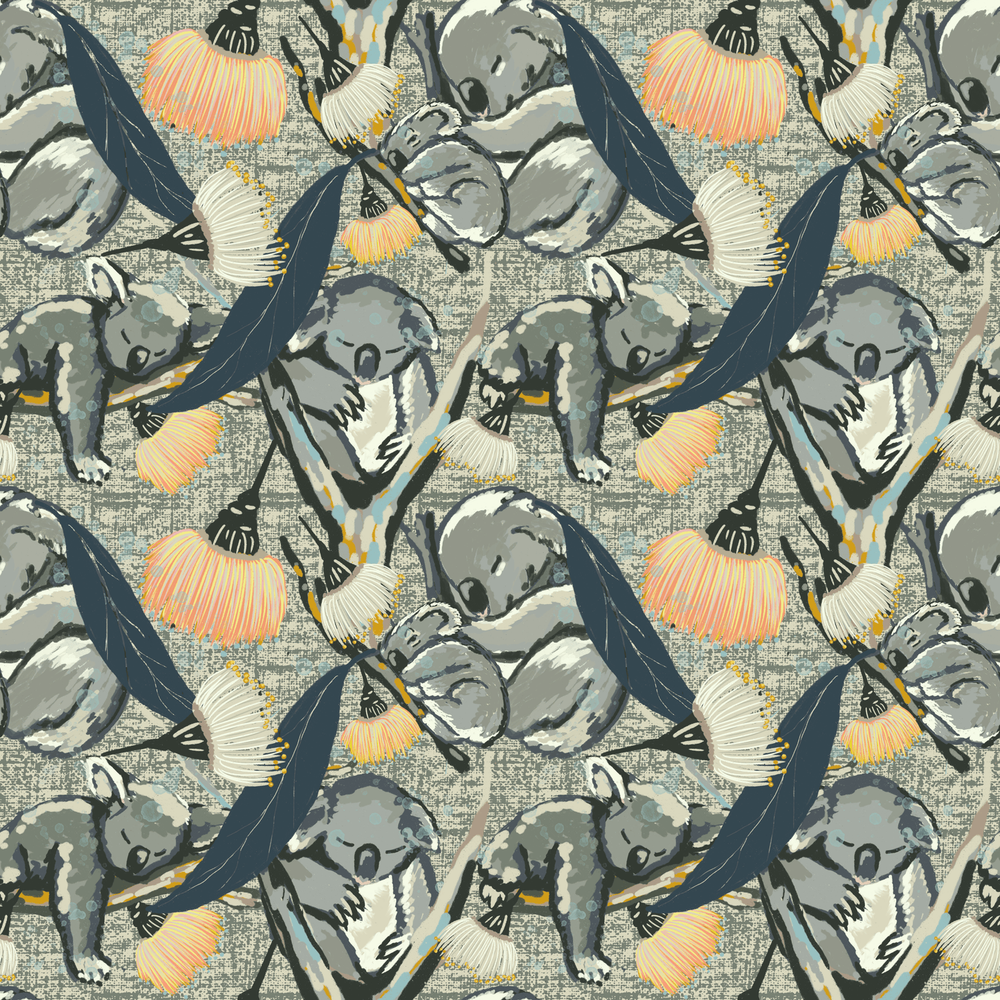 Wattles in Pink - Hand Drawn Seamless Pattern Collection - Solei Designs