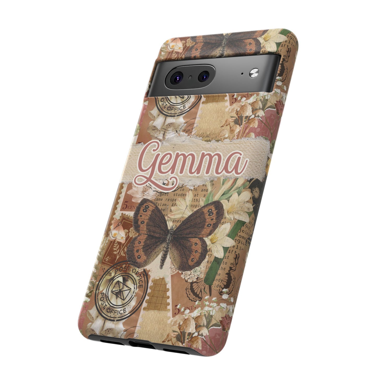 Phone tough case with personalised name or text