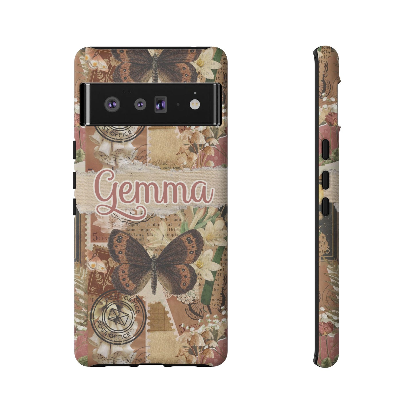 Phone tough case with personalised name or text