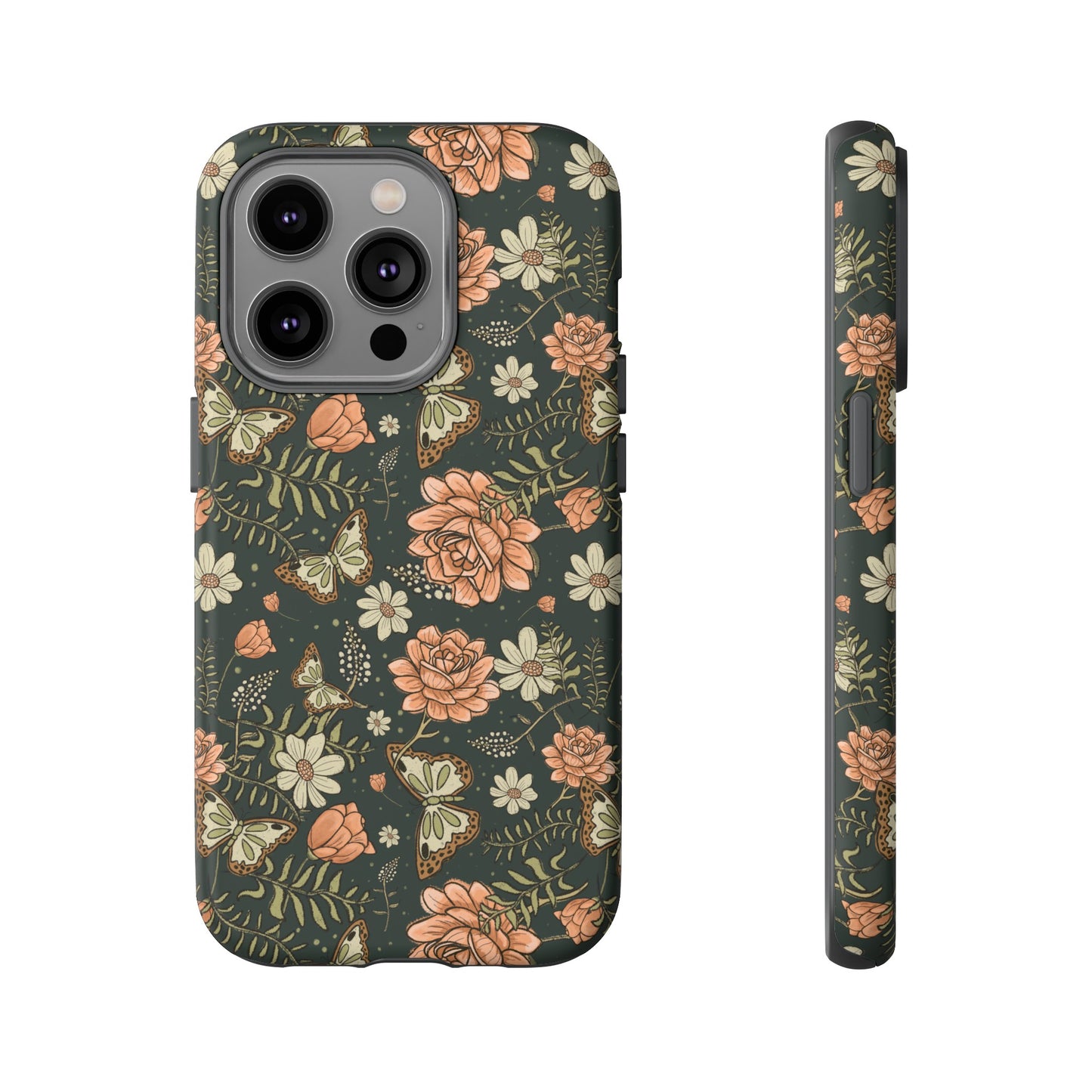 Vintage Rose hand crafted design for phone tough case