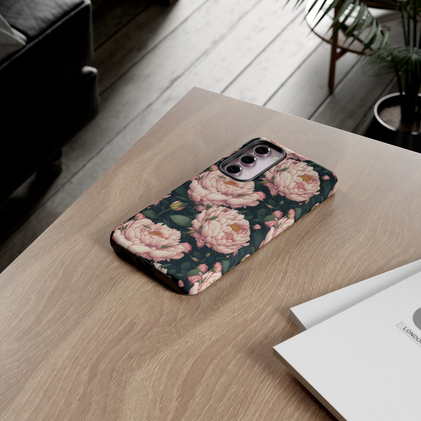 Pink Peony Phone Tough Case