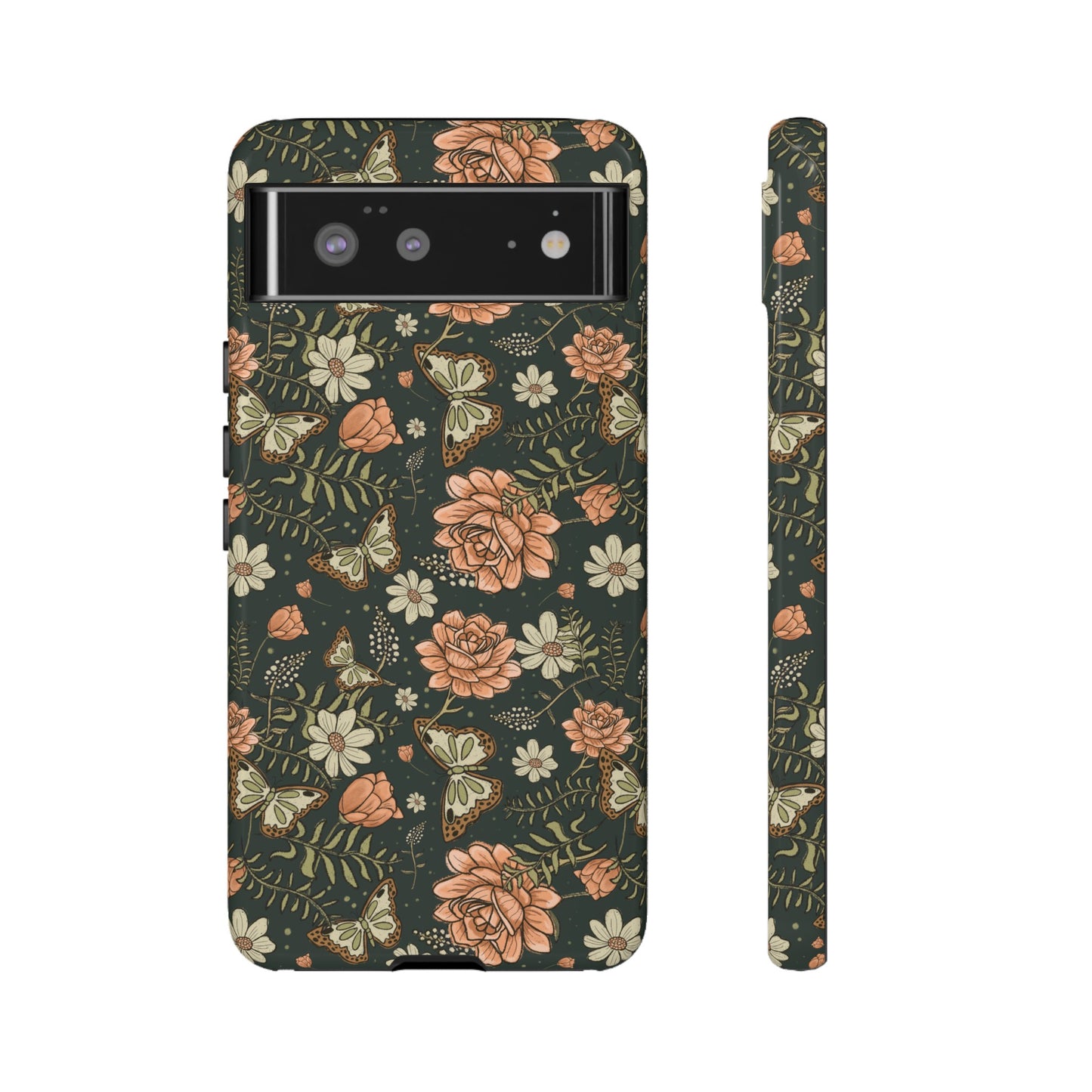 Vintage Rose hand crafted design for phone tough case