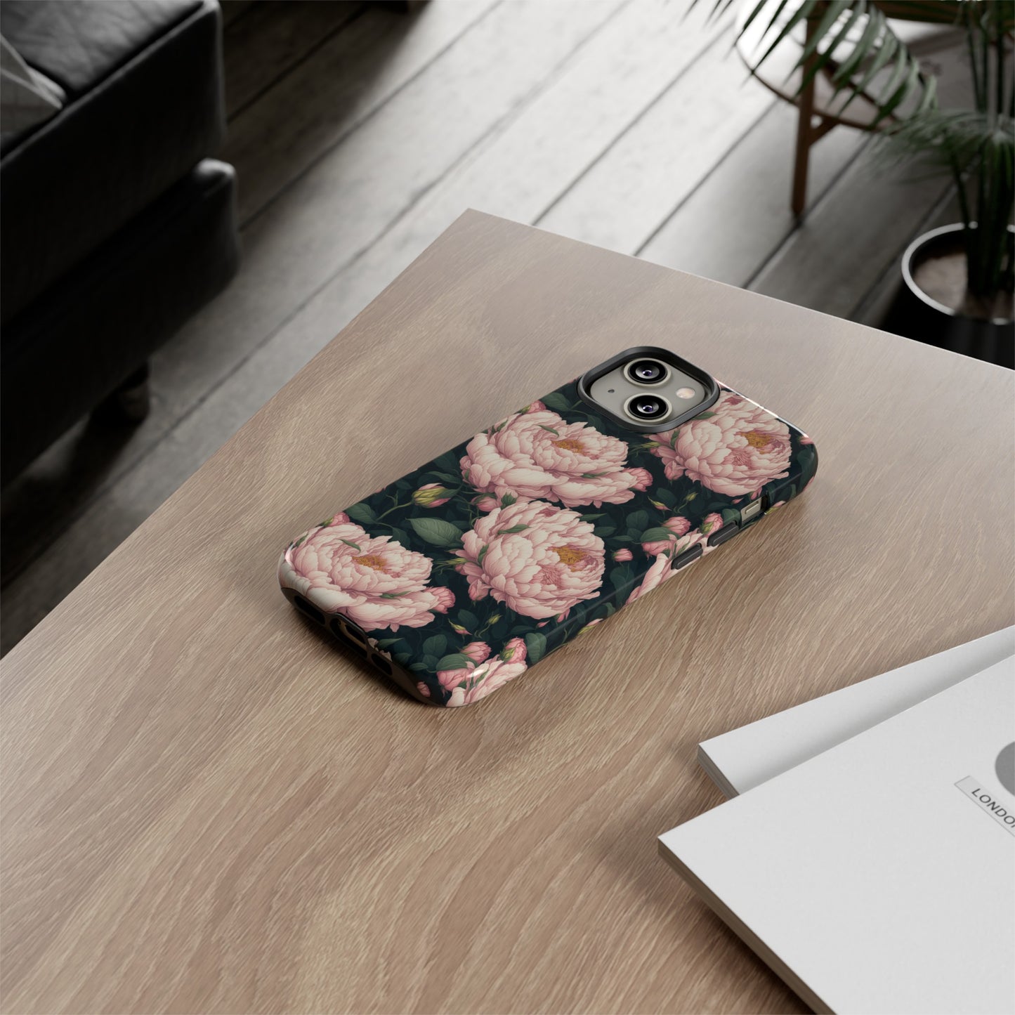 Pink Peony Phone Tough Case