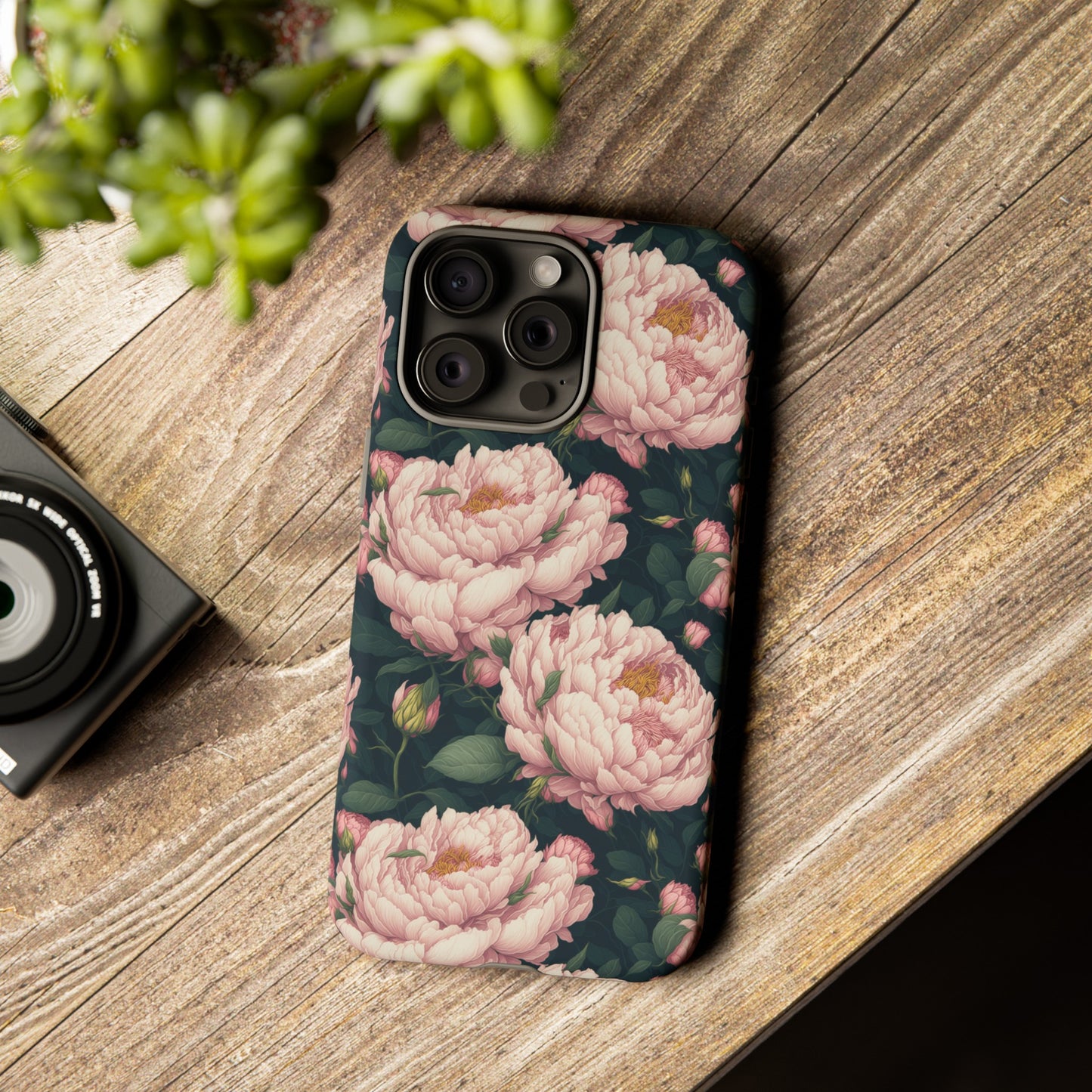 Pink Peony Phone Tough Case