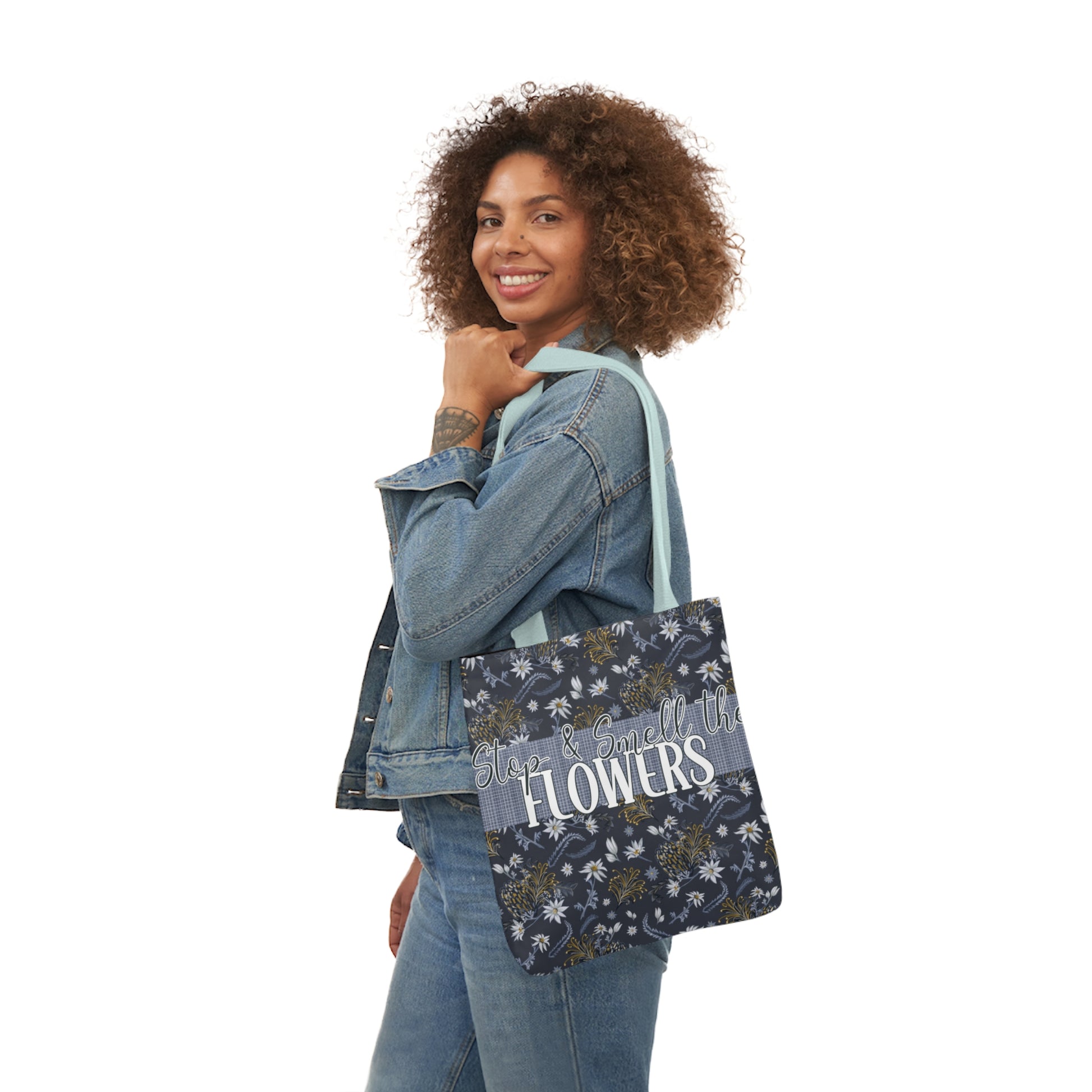 Banksia Blue - Canvas Tote Bag with hand drawn artwork - Solei Designs