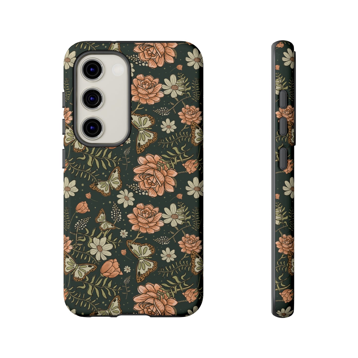 Vintage Rose hand crafted design for phone tough case