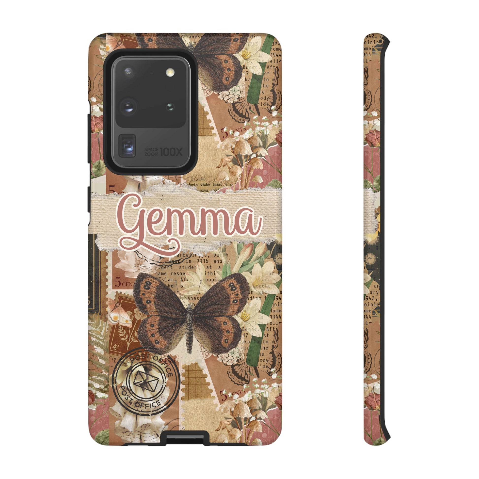 Custom designed butterfly phone tough case