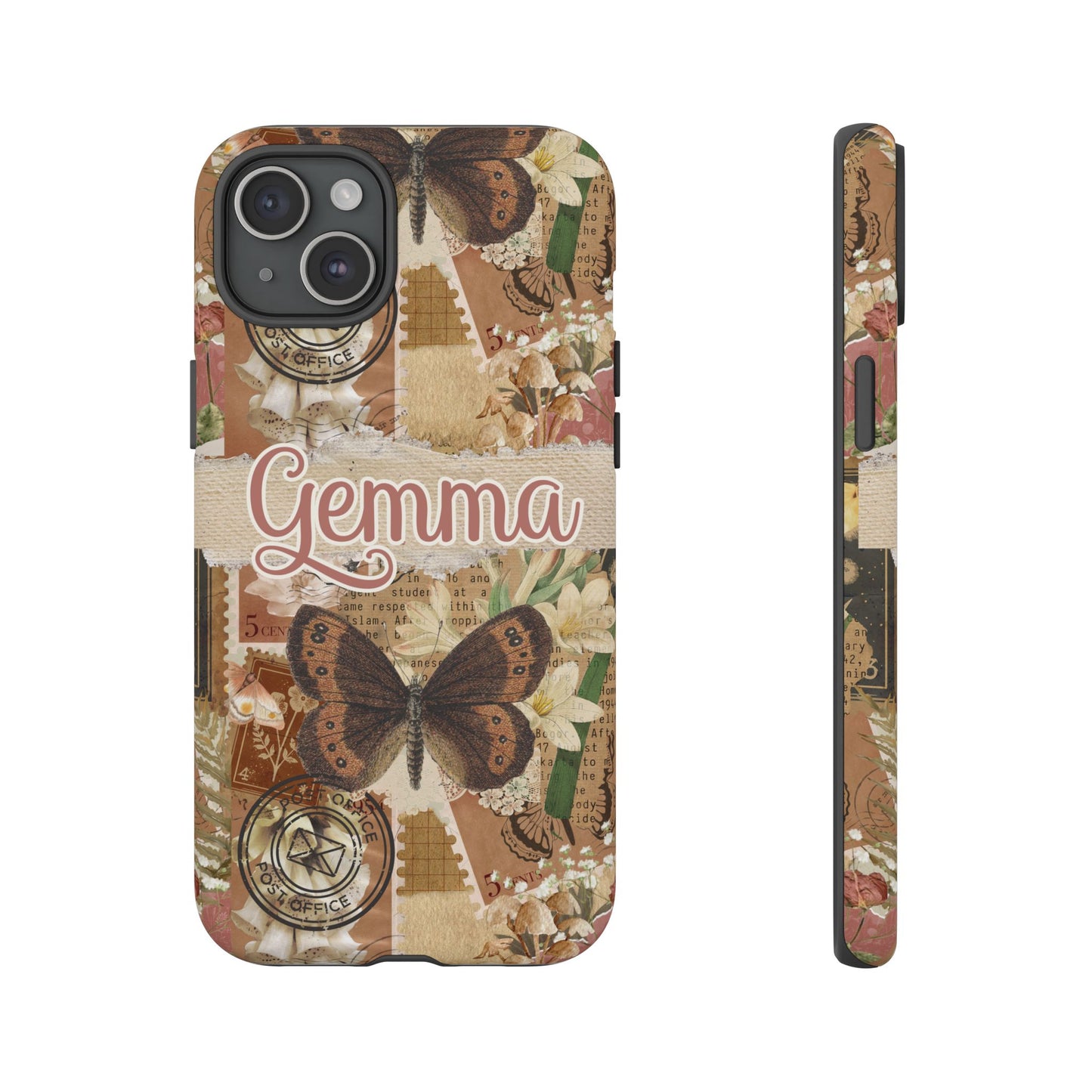 Phone tough case with personalised name or text