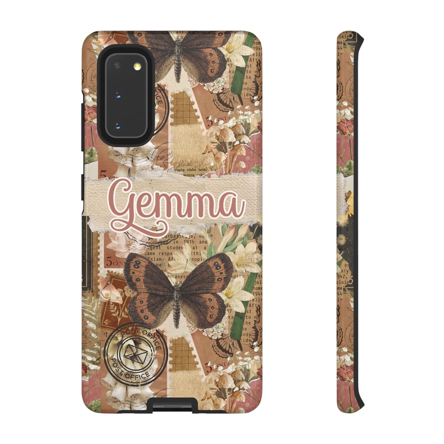 Phone tough case with personalised name or text