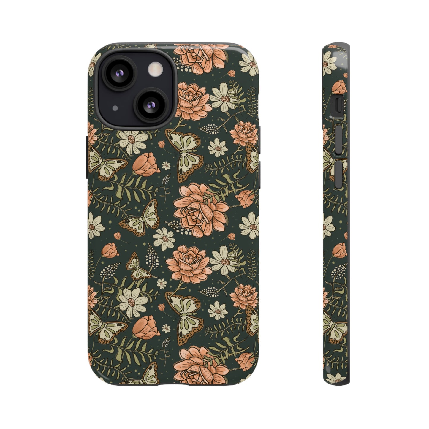 Vintage Rose hand crafted design for phone tough case