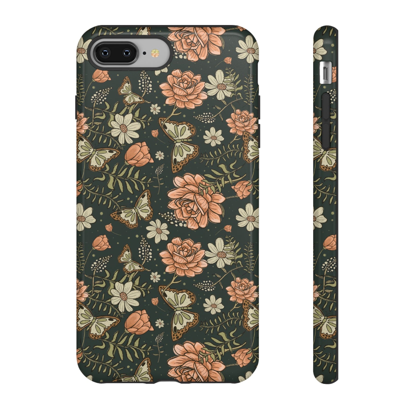 Vintage Rose hand crafted design for phone tough case