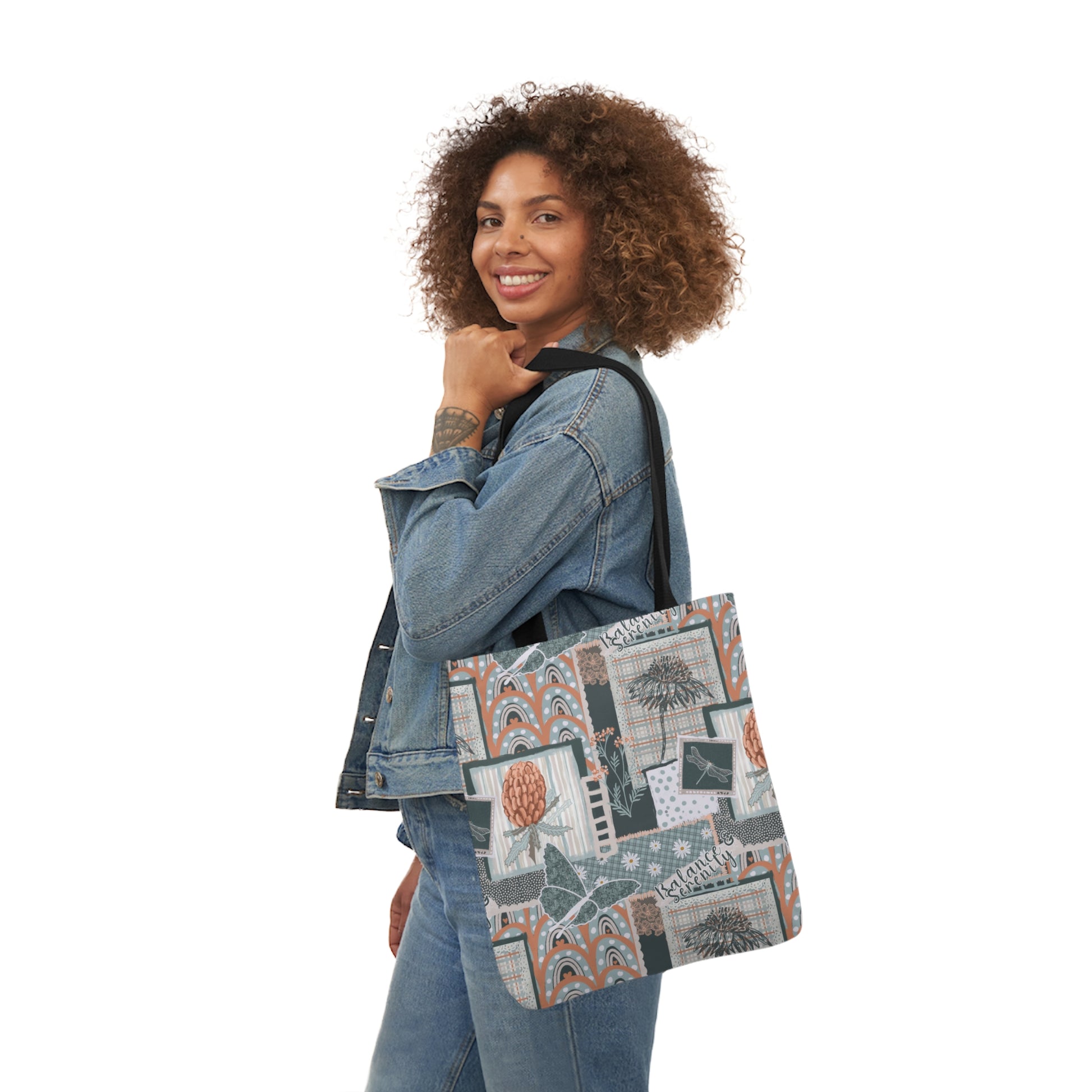 Canvas Tote Bag - Hand drawn artwork - Solei Designs