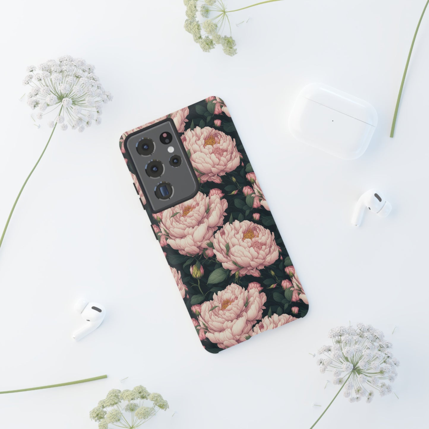 Pink Peony Phone Tough Case