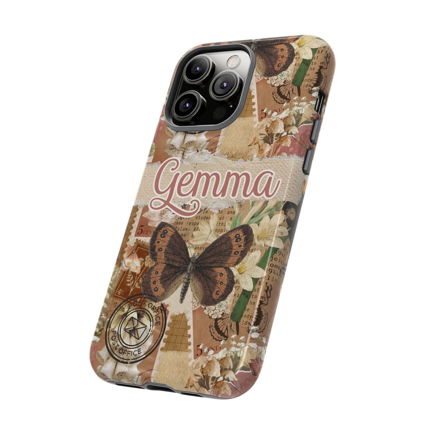 Phone tough case with personalised name or text