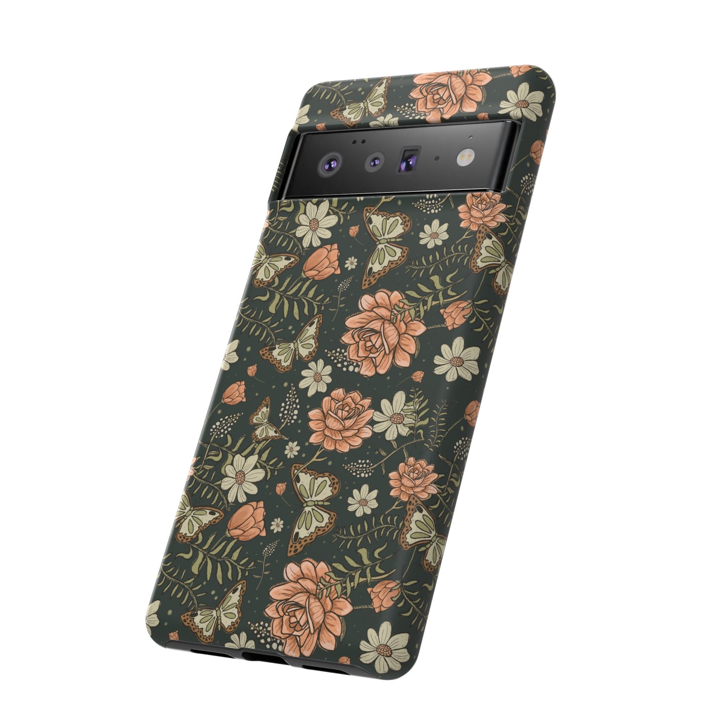 Vintage Rose hand crafted design for phone tough case