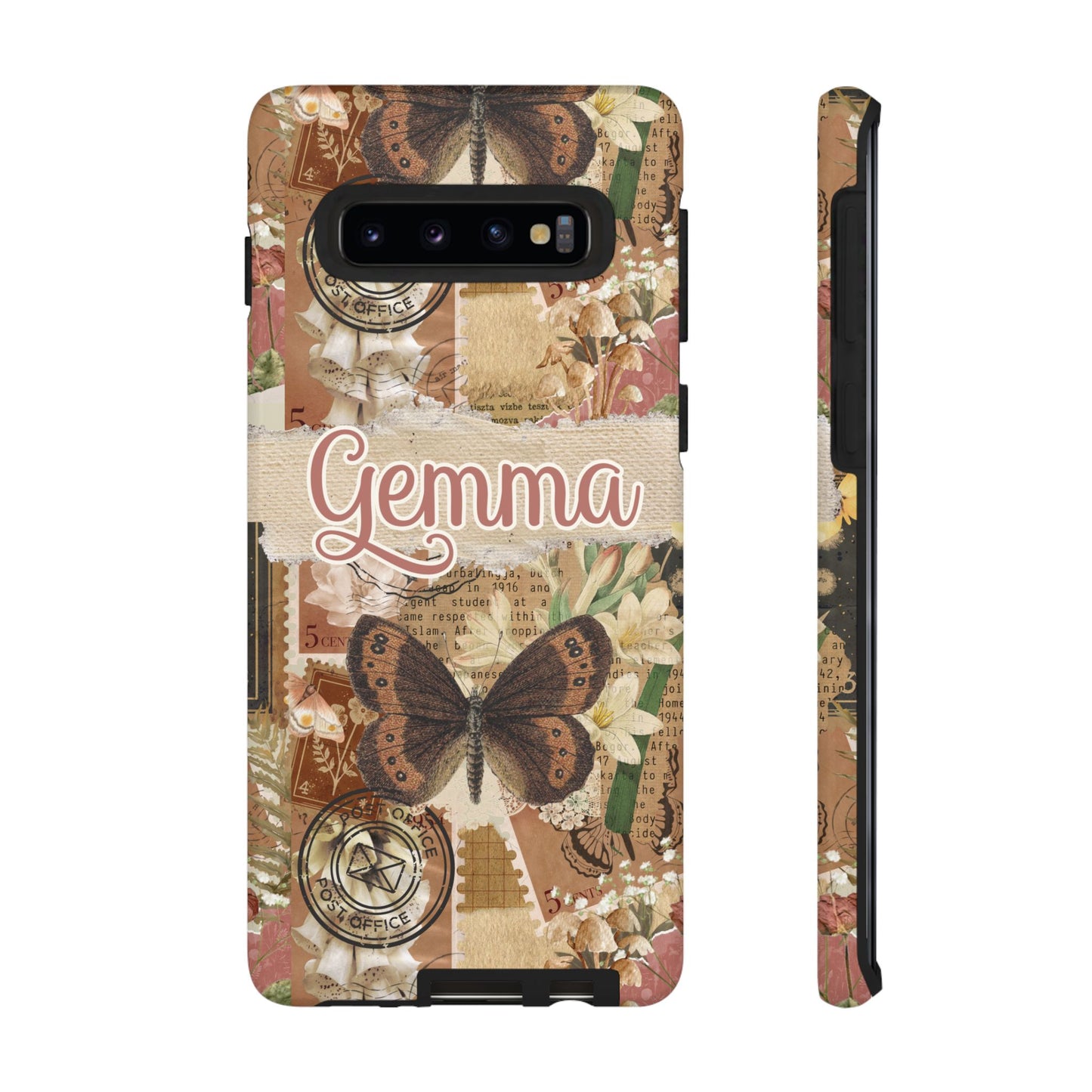 Phone tough case with personalised name or text