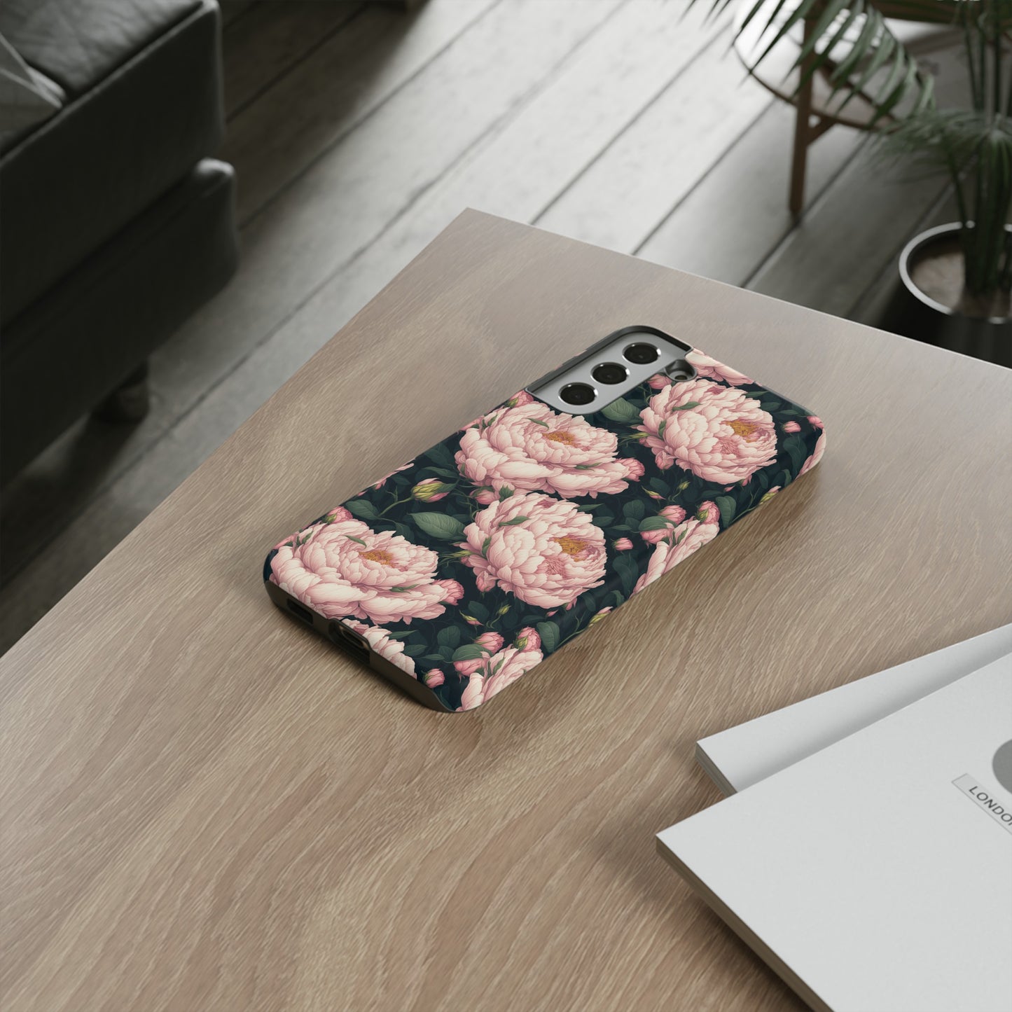 Pink Peony Phone Tough Case