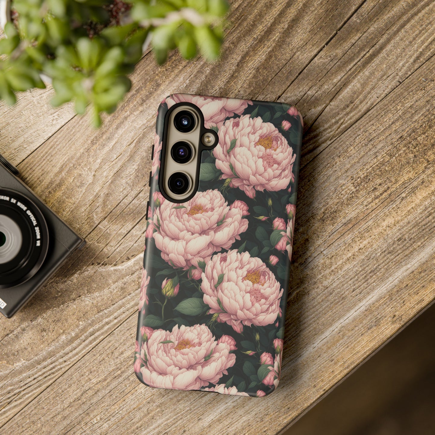 Pink Peony Phone Tough Case