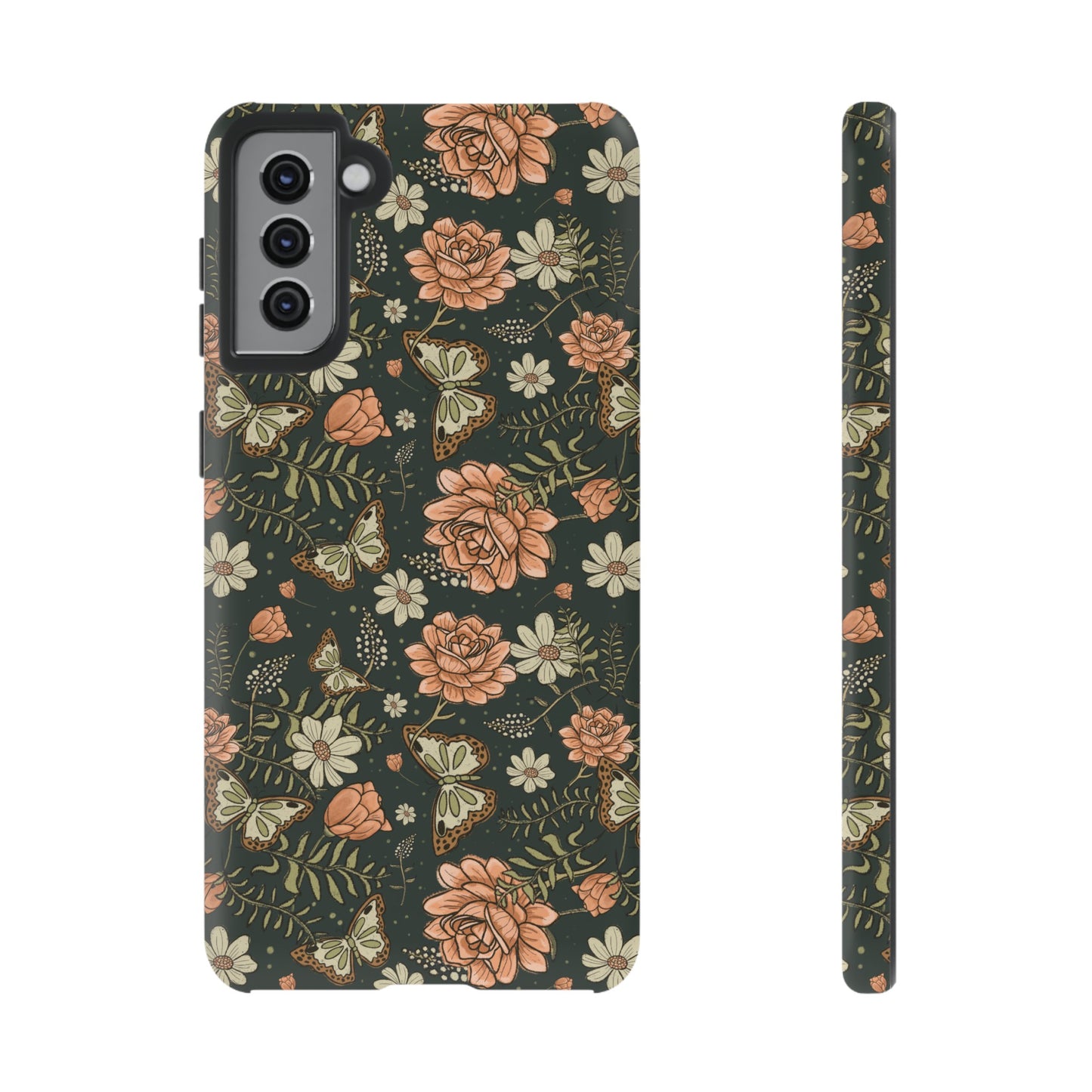 Vintage Rose hand crafted design for phone tough case