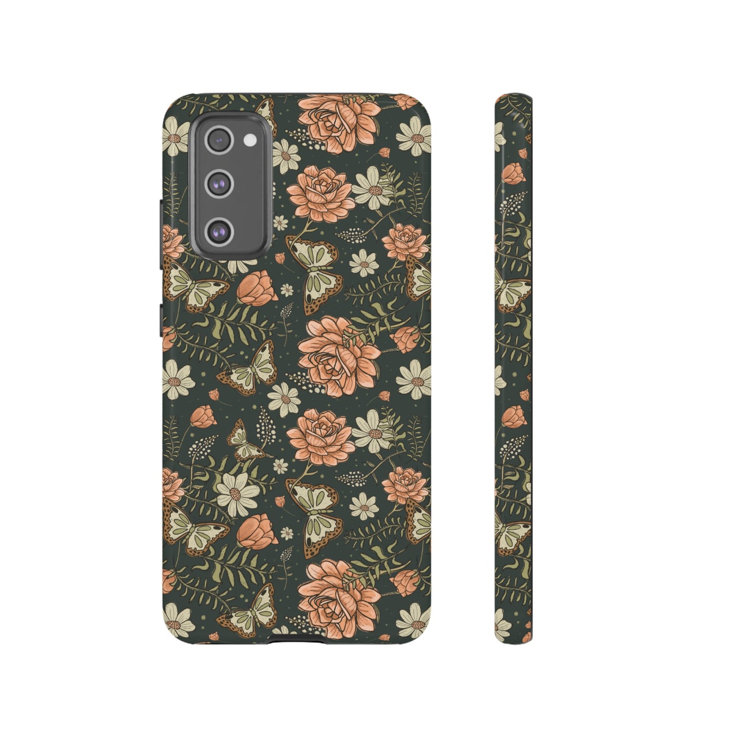 Vintage Rose hand crafted design for phone tough case