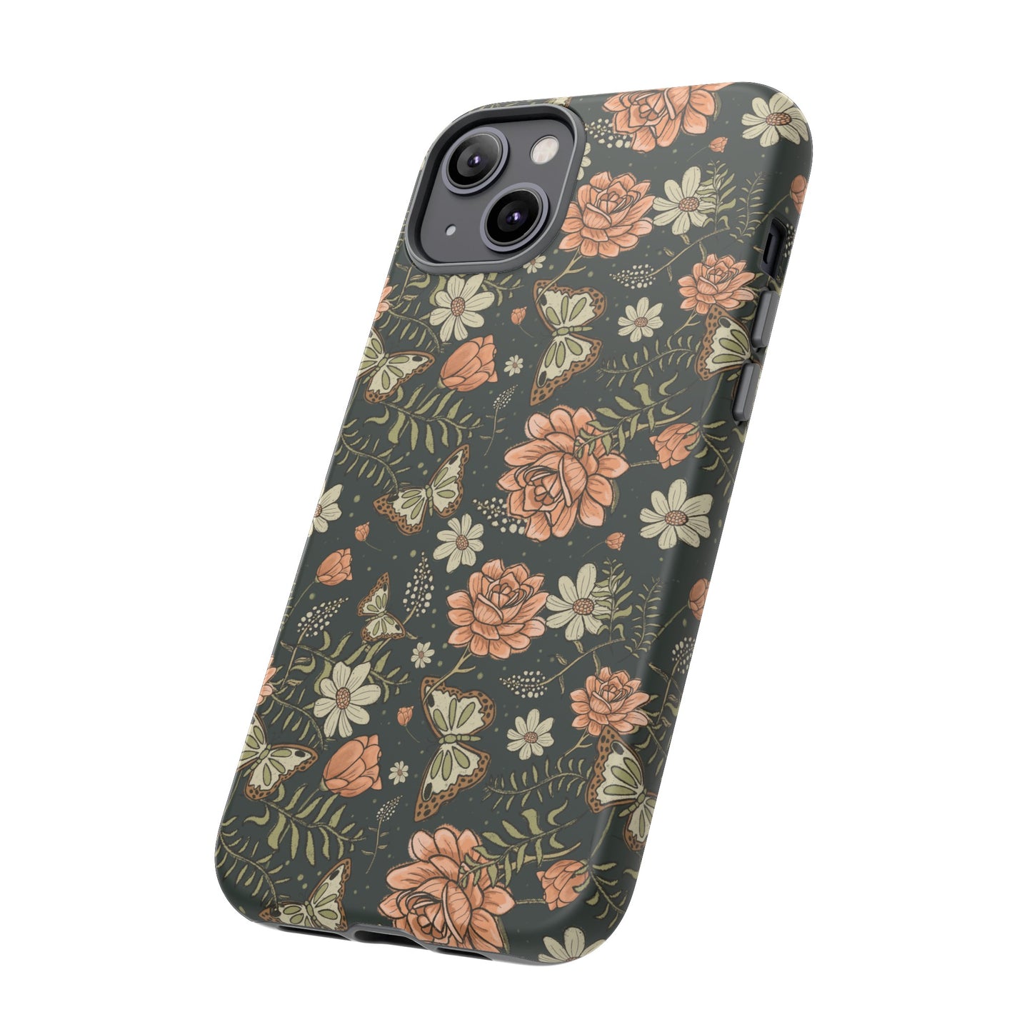 Vintage Rose hand crafted design for phone tough case