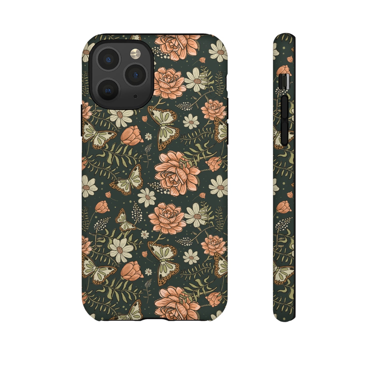 Vintage Rose hand crafted design for phone tough case