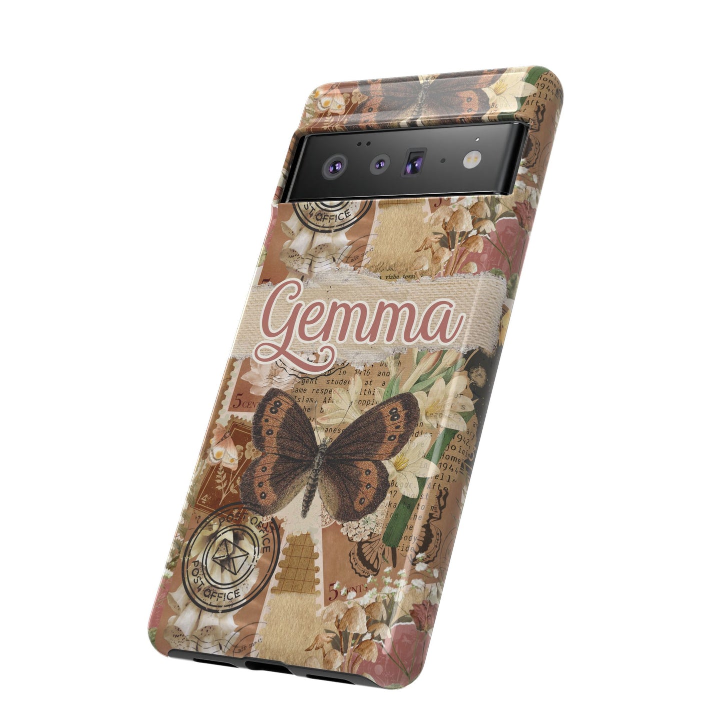 Phone tough case with personalised name or text